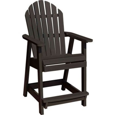 HIGHWOOD USA highwood® Hamilton Counter Deck Chair, Black AD-CHCA2-BKE